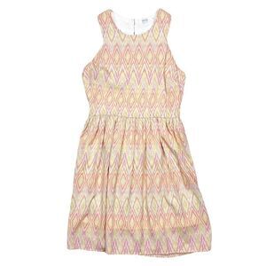 1018 Boutique Yellow Pink Sheath Dress Size Small